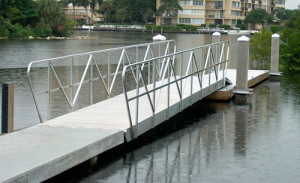 gangway and aluminum railings at FMCA show