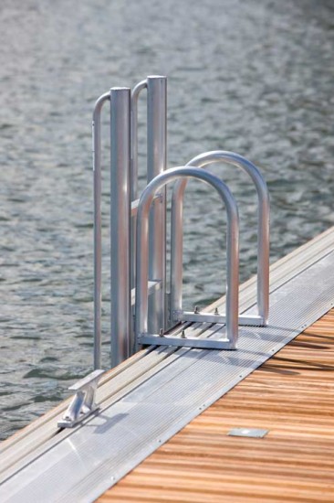 floatstep ladder installed on Technomarine dock - see our new catalog for more information